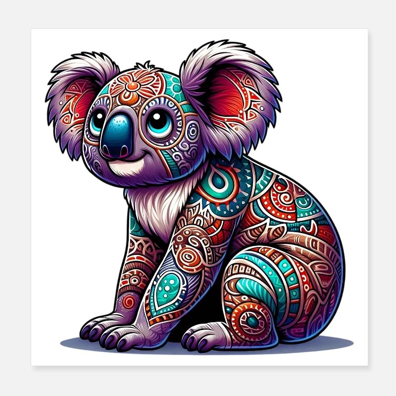 Koala Poster 20x20 cm