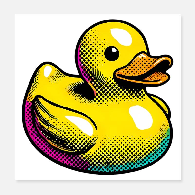 Duckling Duck Duck Duck Poster 8" x 8" (20x20 cm)