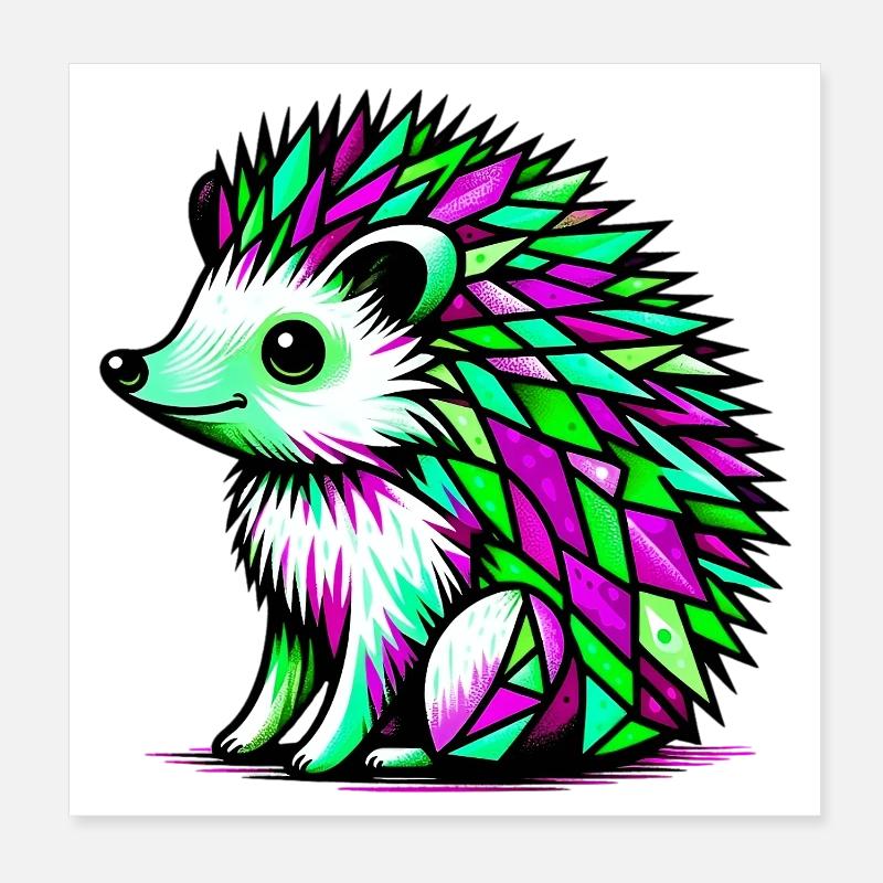 Igel Poster 20x20 cm