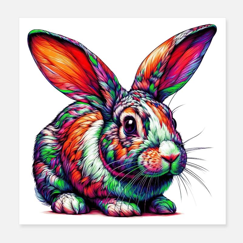 Lapin Poster 20 x 20 cm