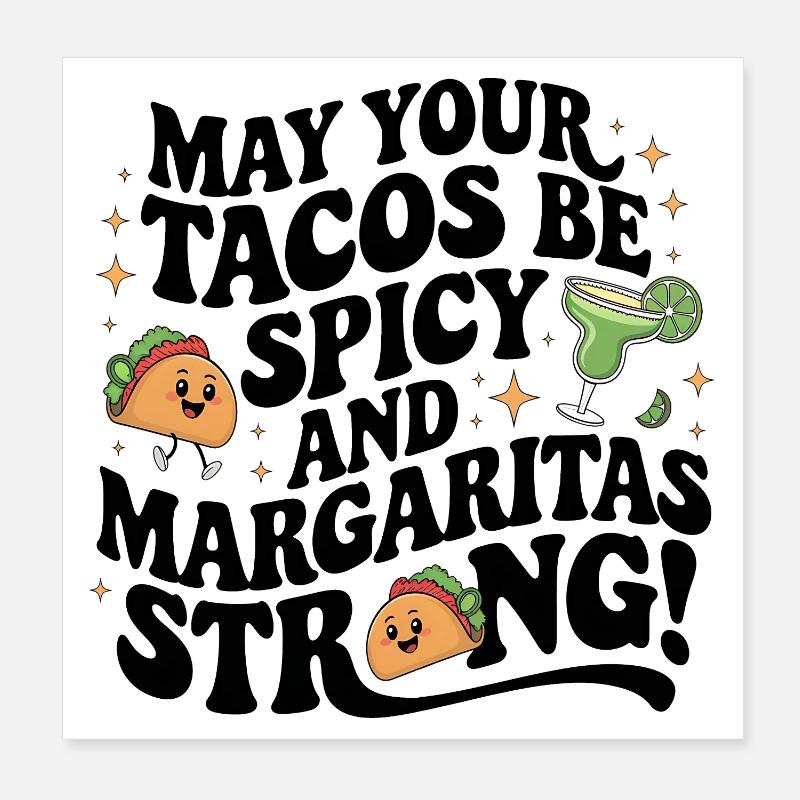 Sinco de Mayo Tacos Poster 20x20 cm