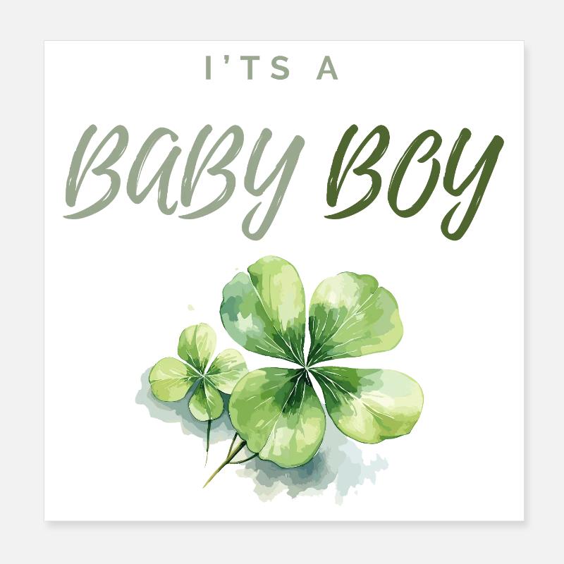 Bébé Poster 20 x 20 cm