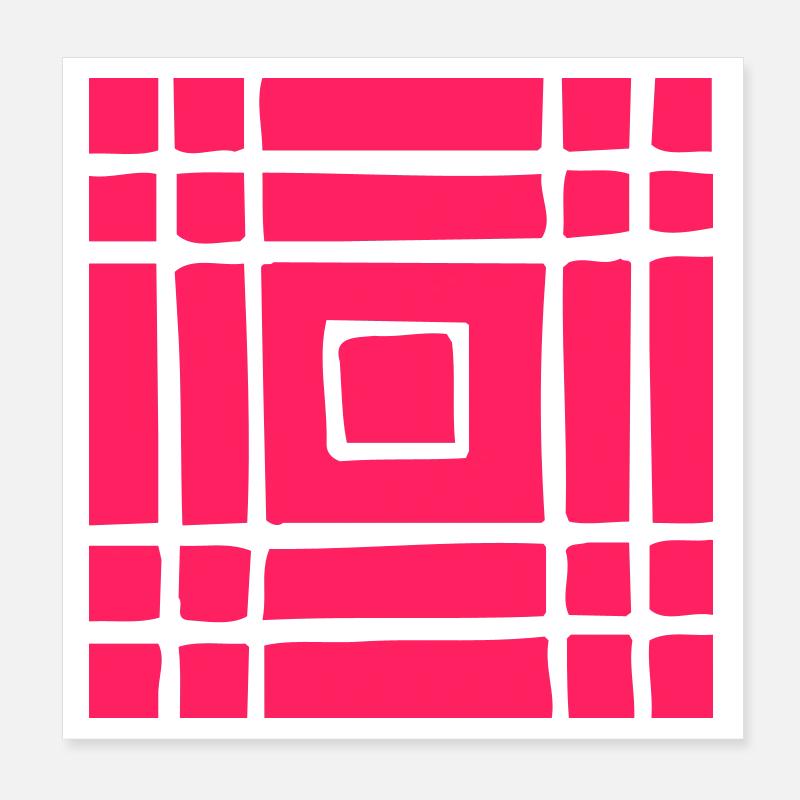Vierecks Kunst > Vectorgraphic Poster 20x20 cm