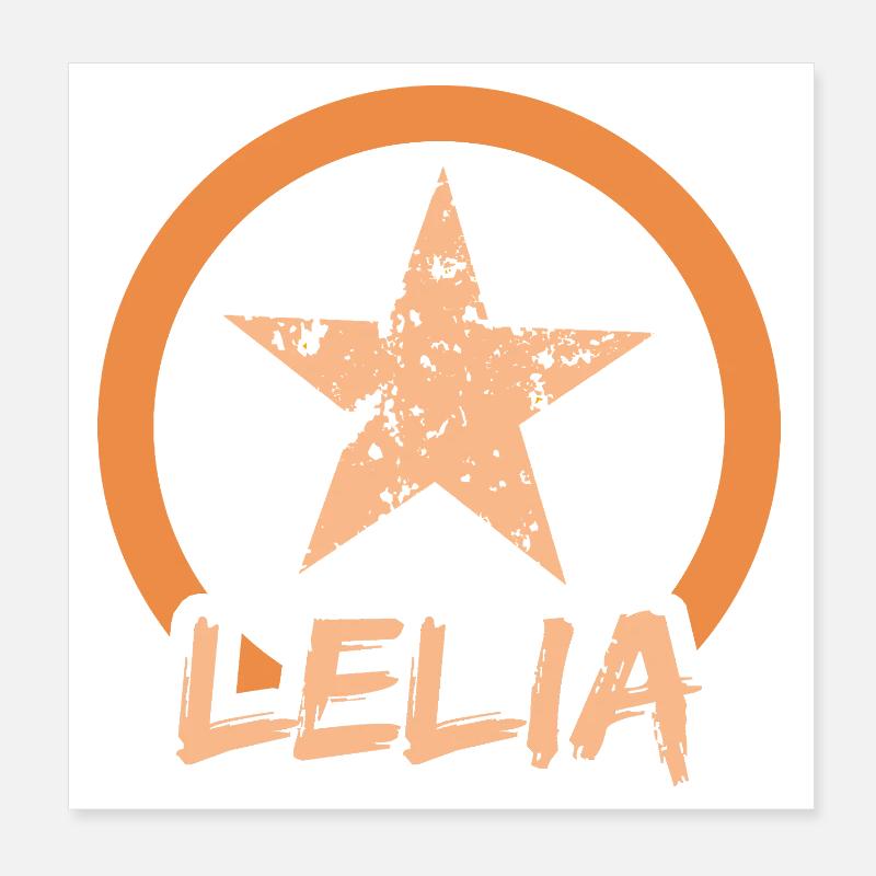Lelia as a first name Poster 8" x 8" (20x20 cm)