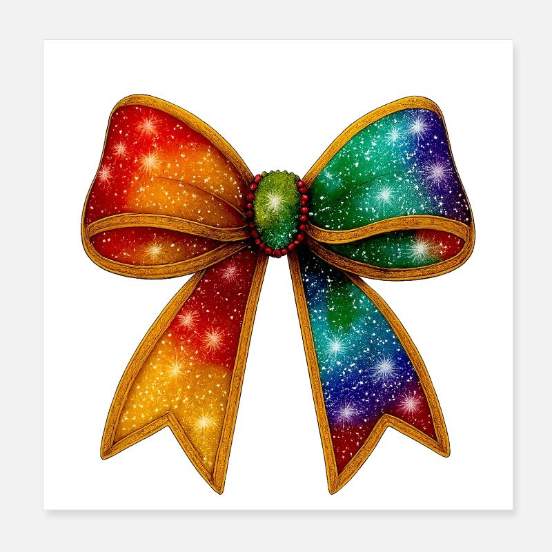 Arc | Lien arc-en-ciel galactique Poster 20 x 20 cm