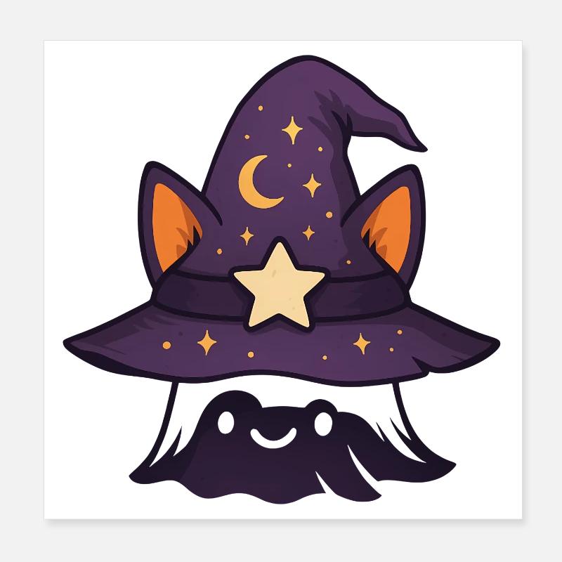 Mystical Cat Conquest Poster 8" x 8" (20x20 cm)