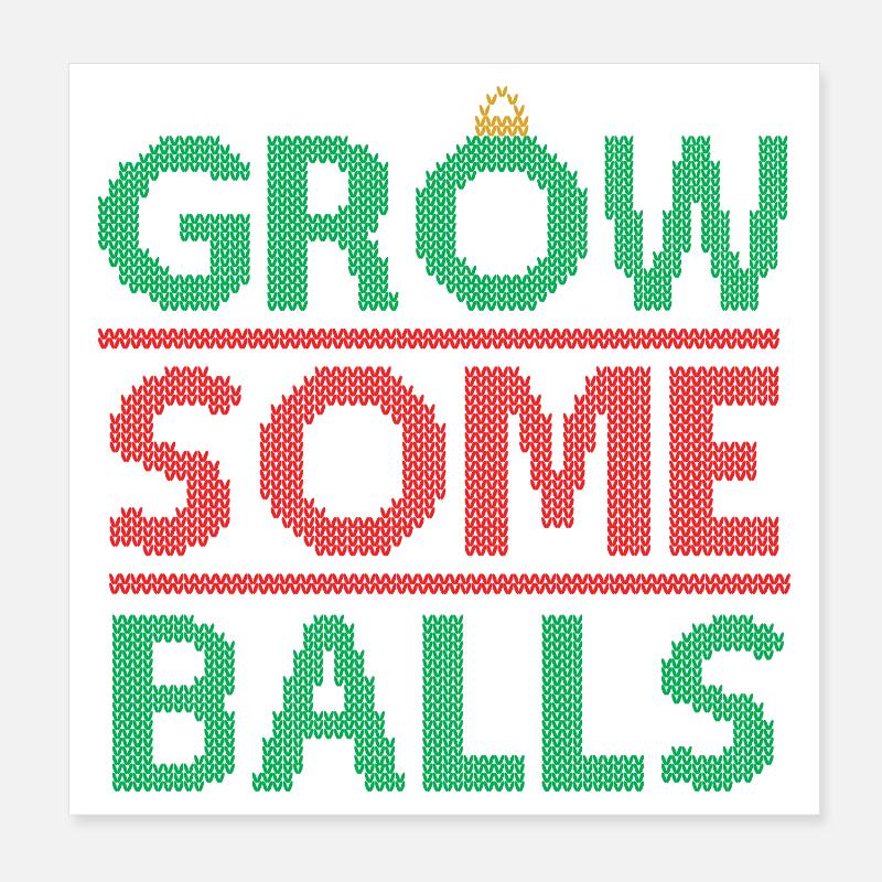 Faire pousser des boules Poster 20 x 20 cm