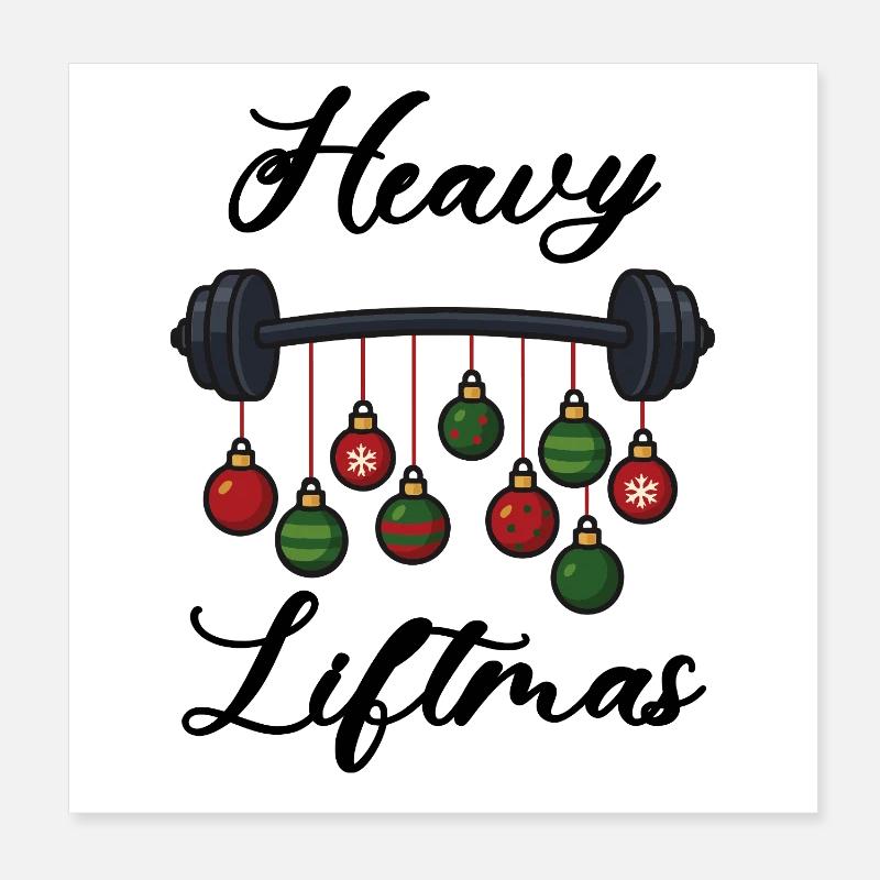 Levage de charges lourdes - Joyeux Noël Poster 20 x 20 cm