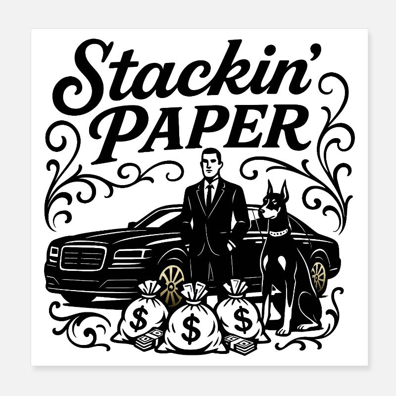 Stackin Paper Poster 8" x 8" (20x20 cm)