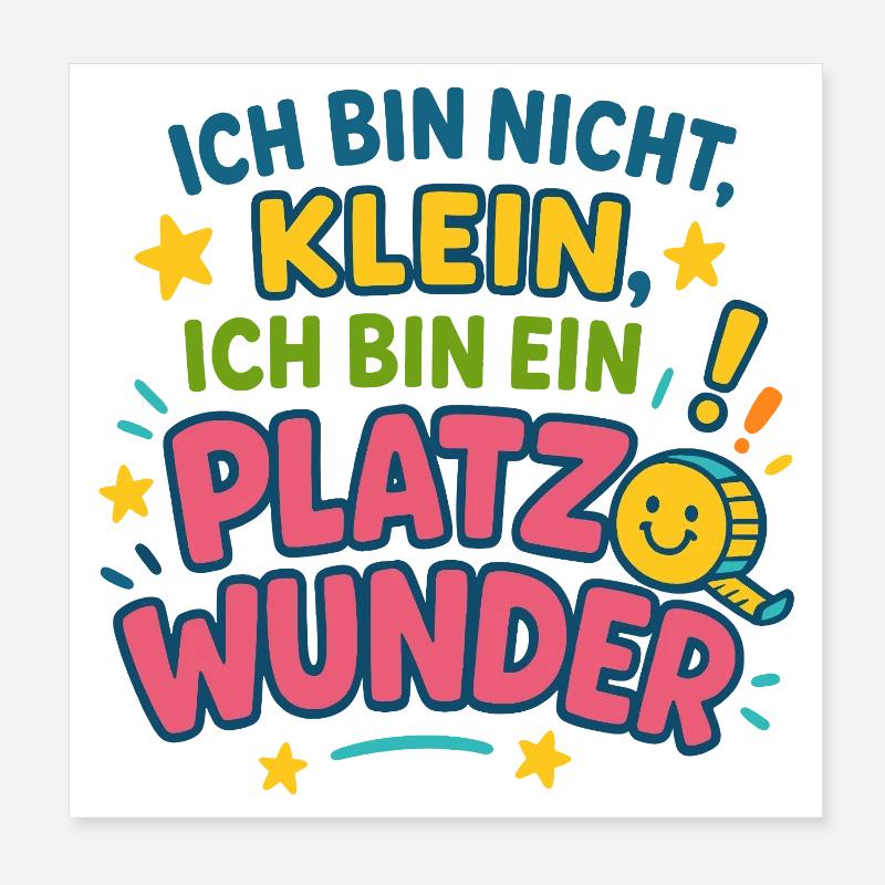 I'm a Space Miracle Saying Poster 8" x 8" (20x20 cm)