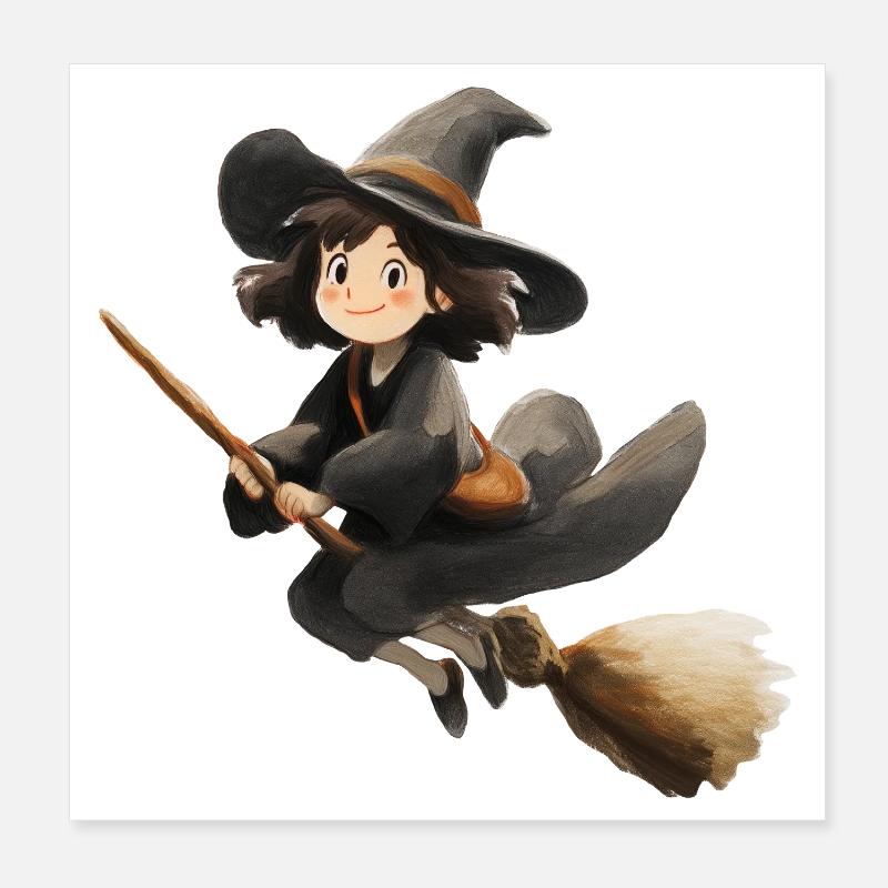 Witch Poster 8" x 8" (20x20 cm)