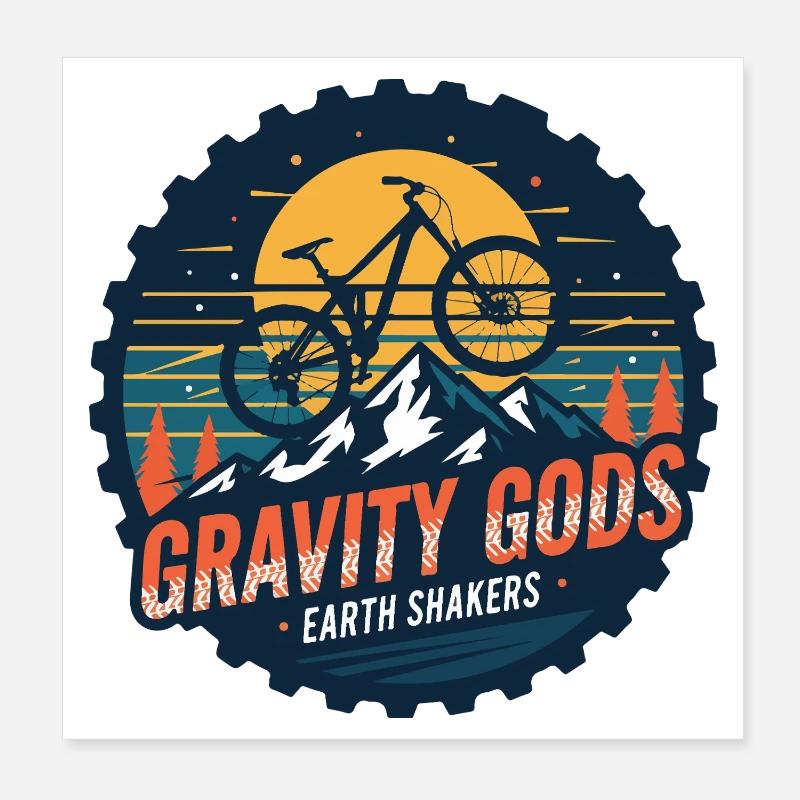 Gravity Gods Earth Shakers Poster 8" x 8" (20x20 cm)