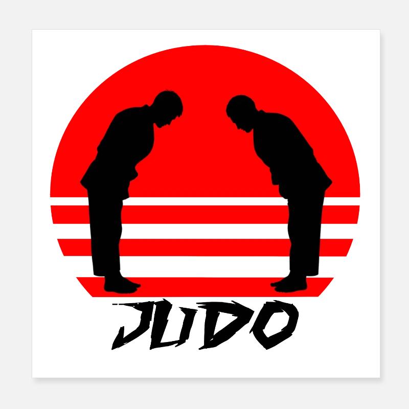 Judo Poster 20 x 20 cm