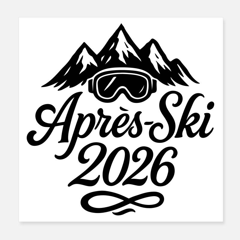 Après-ski 2026 Poster 20 x 20 cm