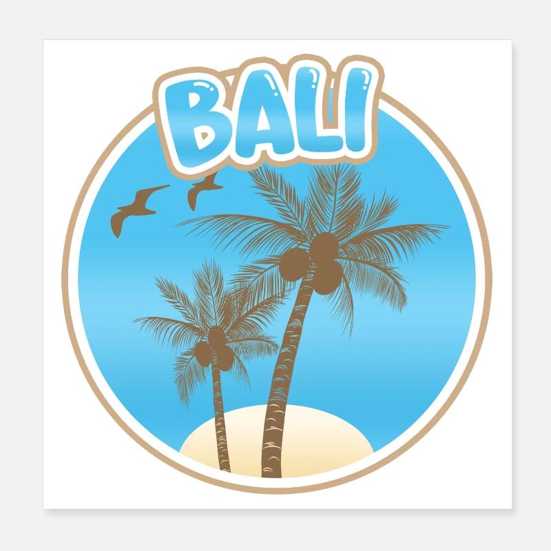 Geschenk für Bali Poster 20x20 cm