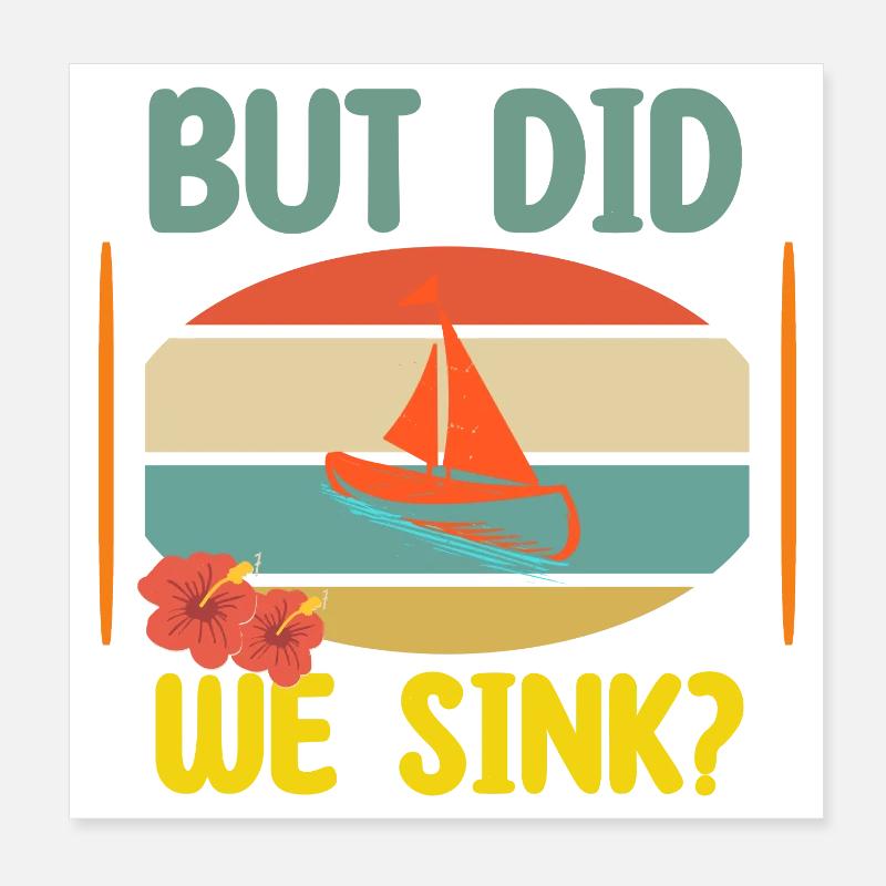 Diction du bateau Poster 20 x 20 cm