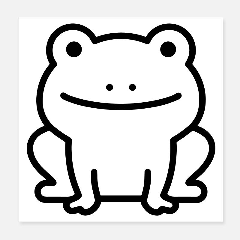Frosch Poster 20x20 cm