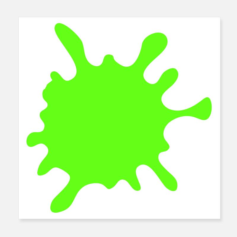 Neon Spritzer Splatter Poster 20x20 cm