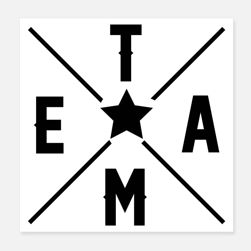 Team Poster 20x20 cm