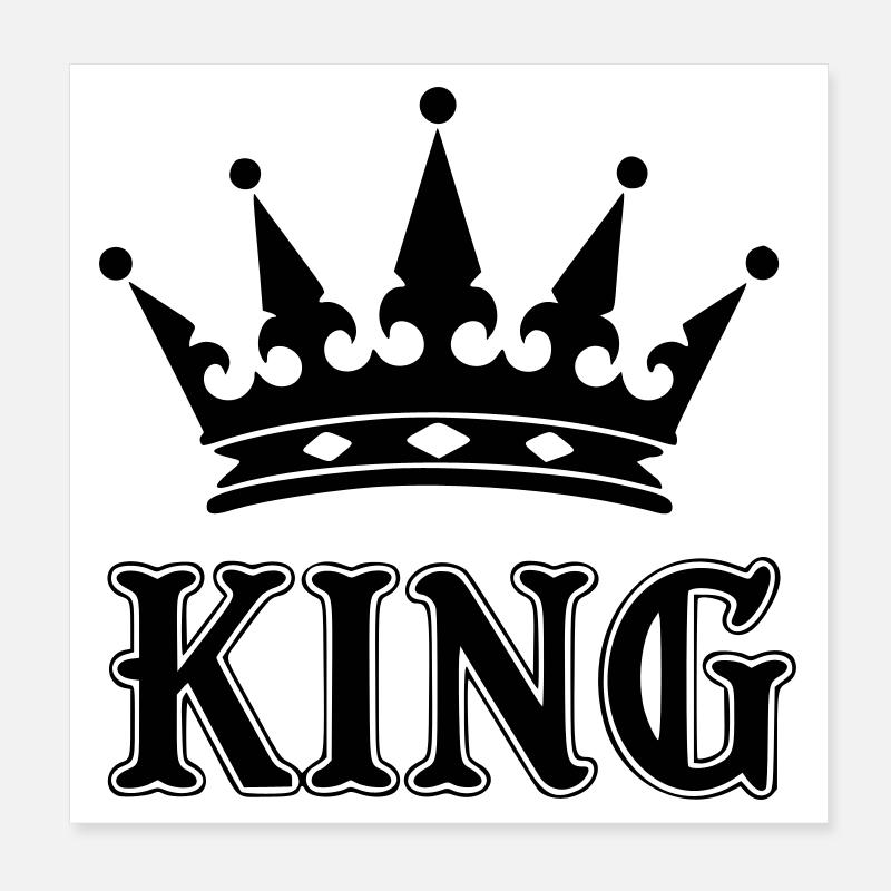 Couronne king Poster 20 x 20 cm