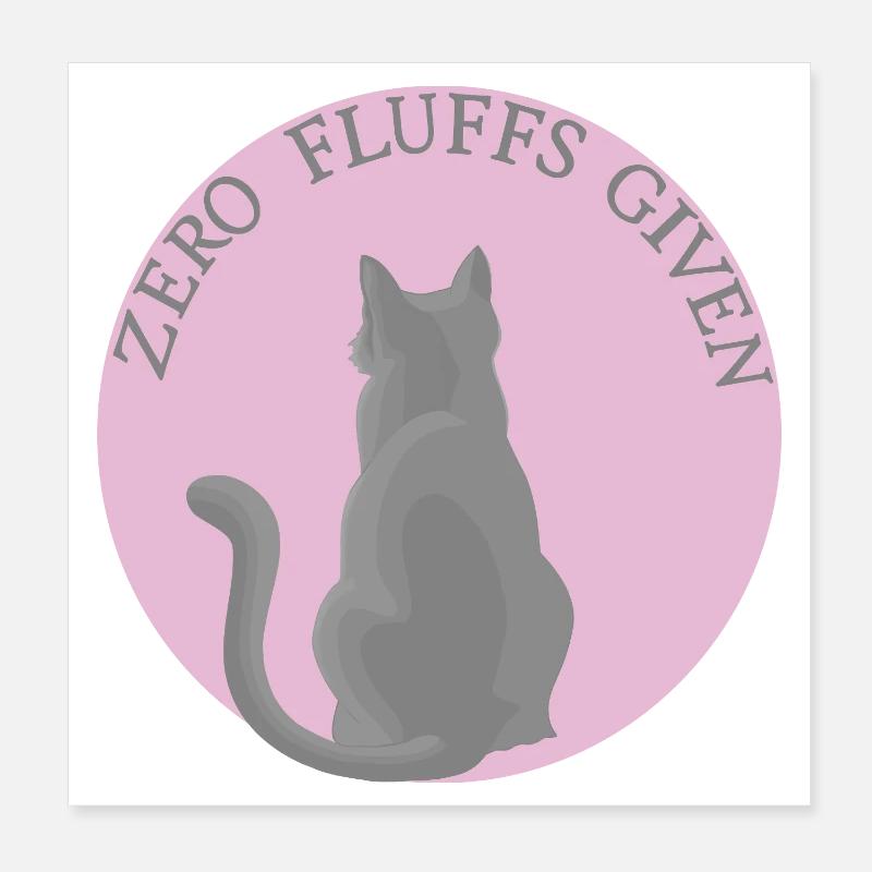 Cat with attitude Poster 8" x 8" (20x20 cm)