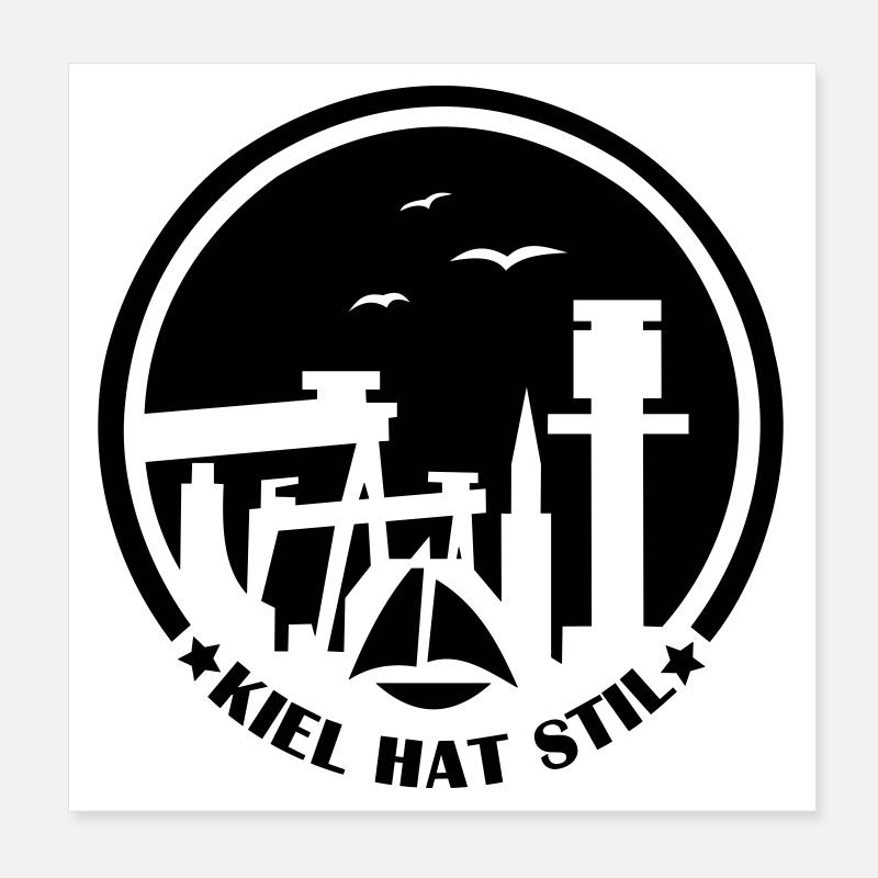 Kiel a du style Poster 20 x 20 cm