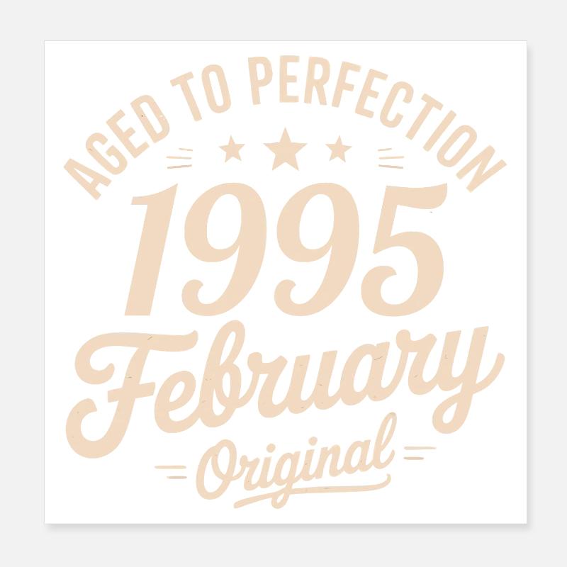 Février 1995 – Februar 1995 Poster 20x20 cm