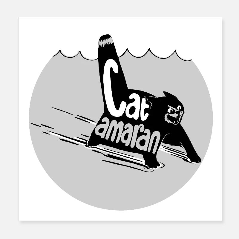 Type-o-Cat #16 CATamaran Poster 20 x 20 cm