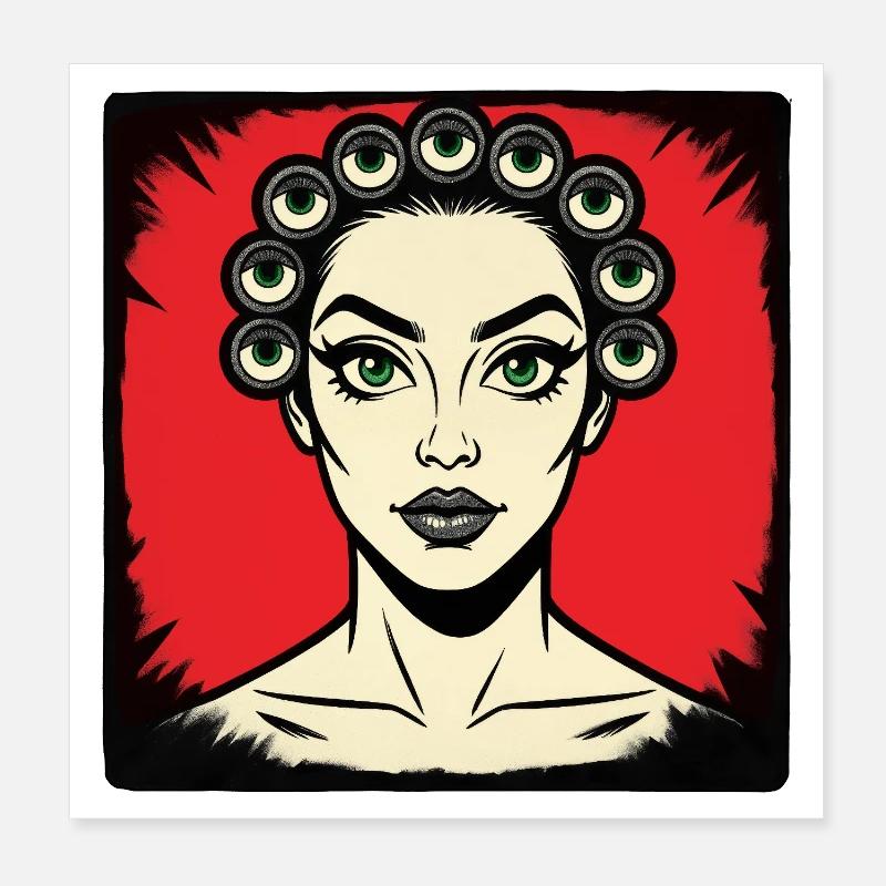 ICH SEHE DICH – nette Leute Poster 20x20 cm