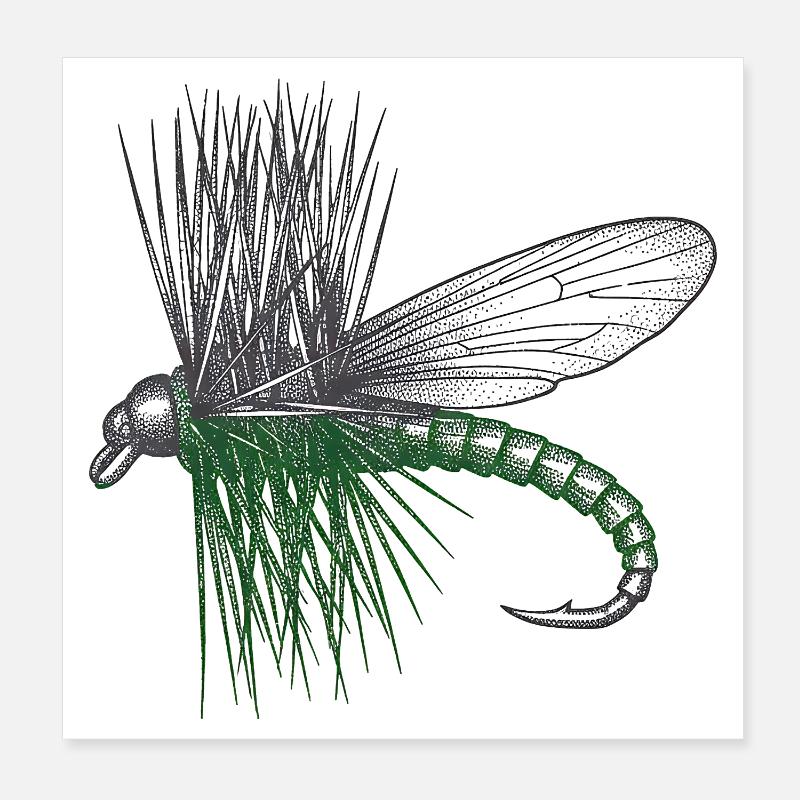 La Mouche du Maître Poster 20 x 20 cm