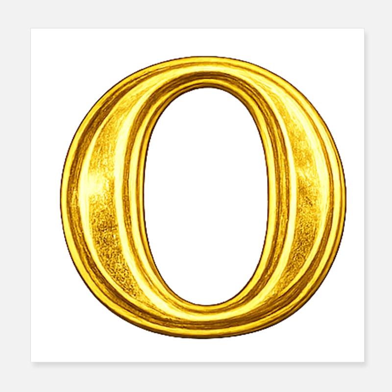 Design Ring-O d'oro Poster 20x20 cm