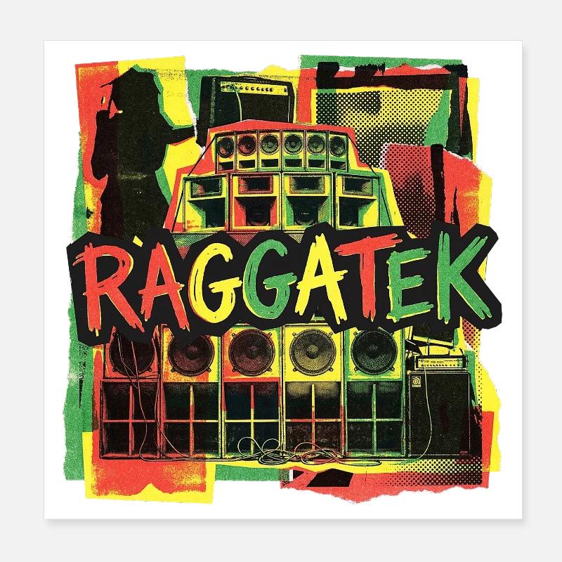 Raggatek Session Soundsystem Poster 8" x 8" (20x20 cm)