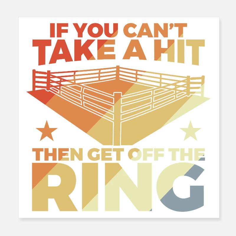 Boxer joke Poster 8" x 8" (20x20 cm)