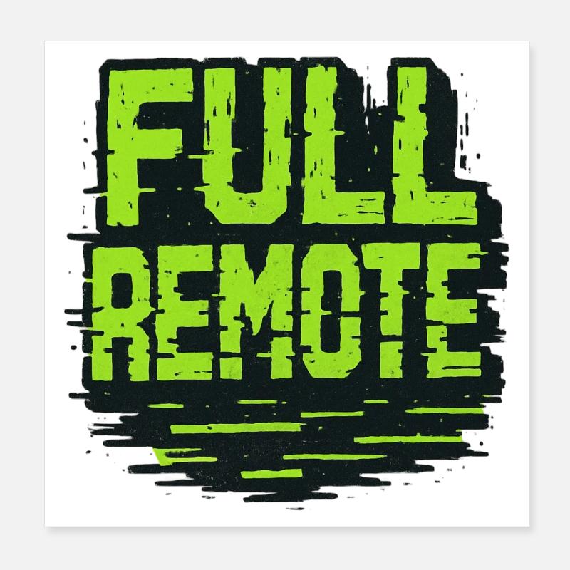Full Remote : La Science du Distanciel Absolu Poster 20 x 20 cm