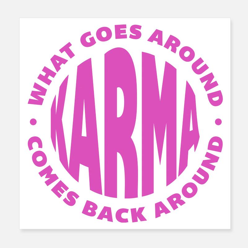 karma Poster 20 x 20 cm