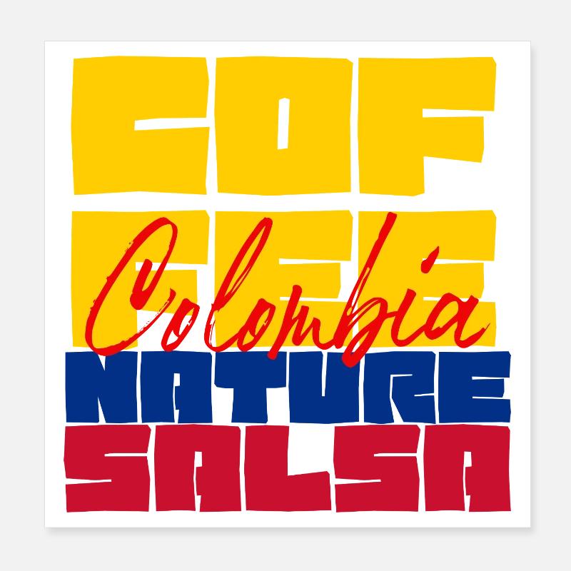 Colombia Poster 20x20 cm