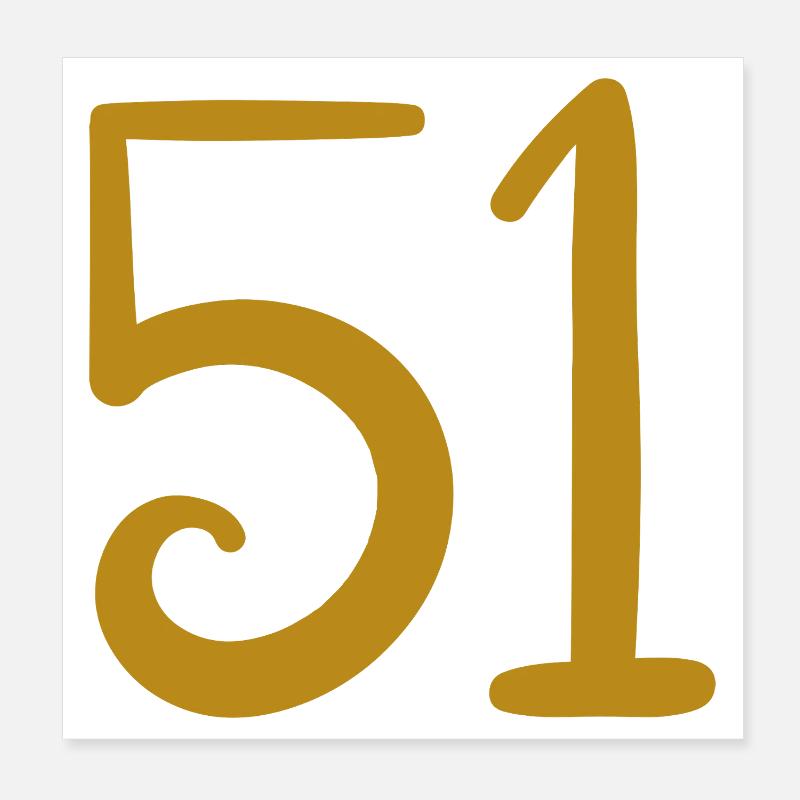 51 Poster 20 x 20 cm
