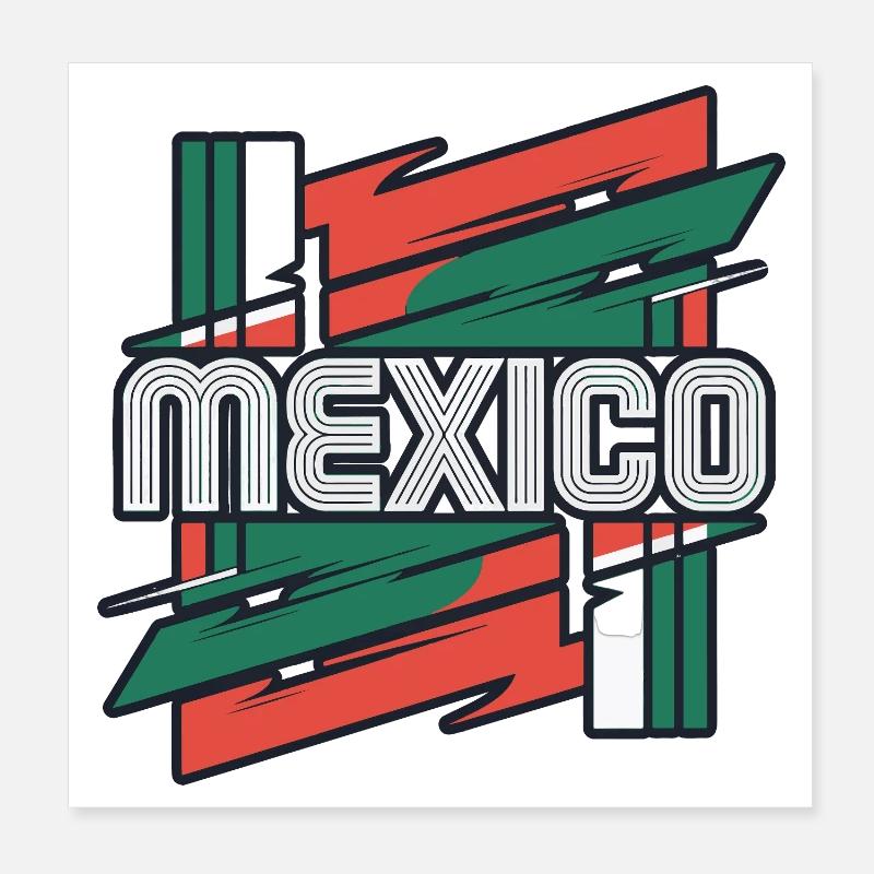 Mexique Poster 20 x 20 cm