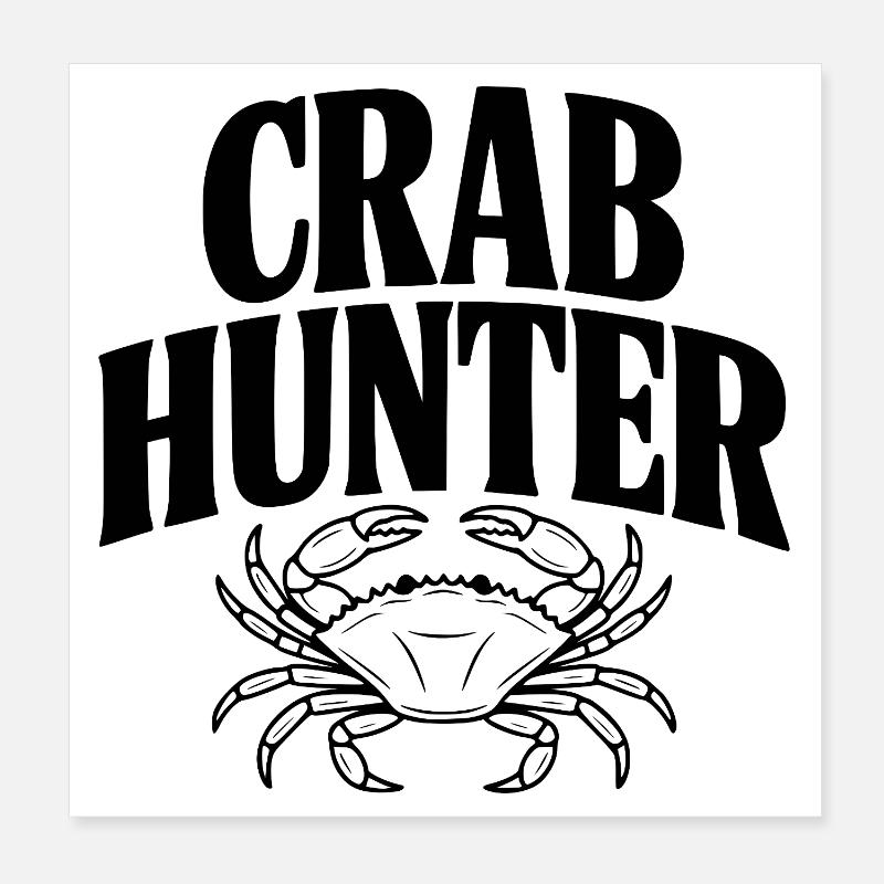 Crab Hunter Poster 8" x 8" (20x20 cm)