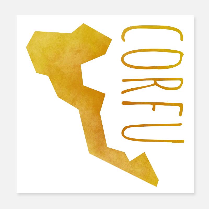 corfu Poster 20 x 20 cm