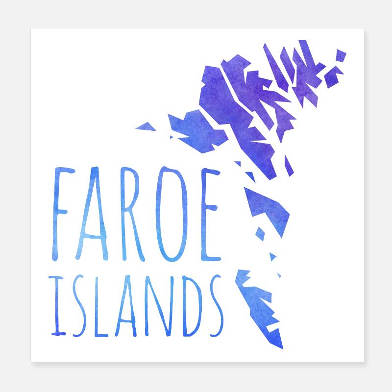 faroe Poster 20x20 cm