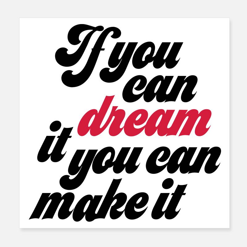 Motivation Poster 20x20 cm