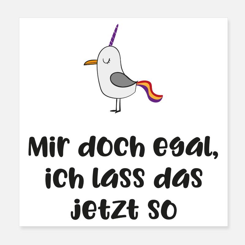 lustiger Spruch Poster 20x20 cm