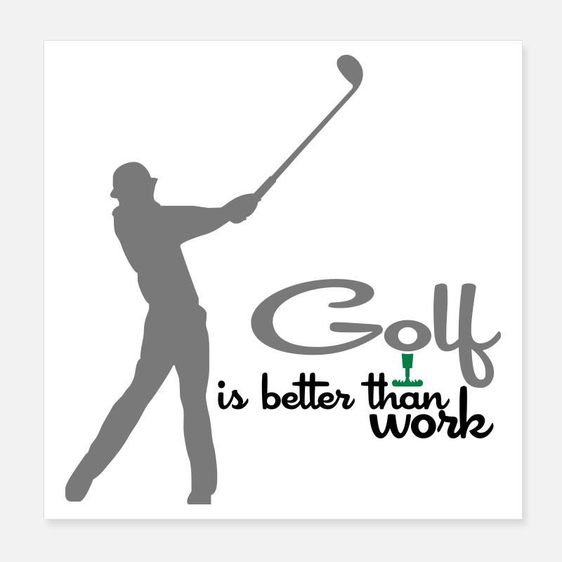 golf Poster 8" x 8" (20x20 cm)