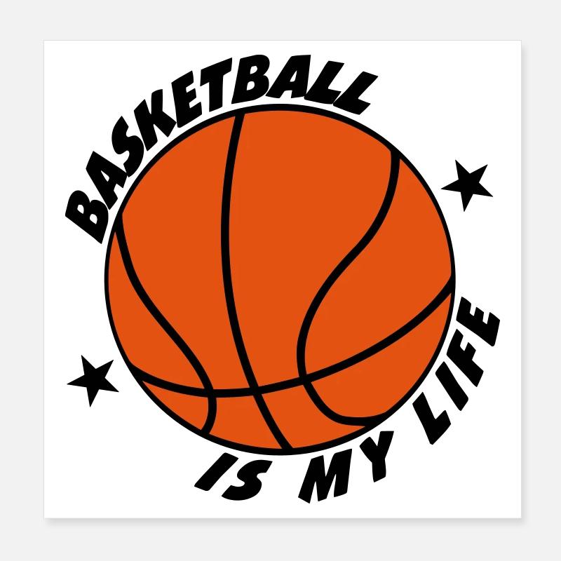 Basketball Poster 20 x 20 cm