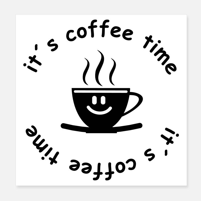 coffee Poster 8" x 8" (20x20 cm)