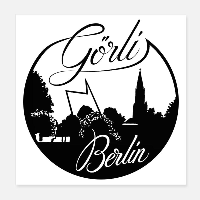 Görli Görlitzer Park Poster 20x20 cm