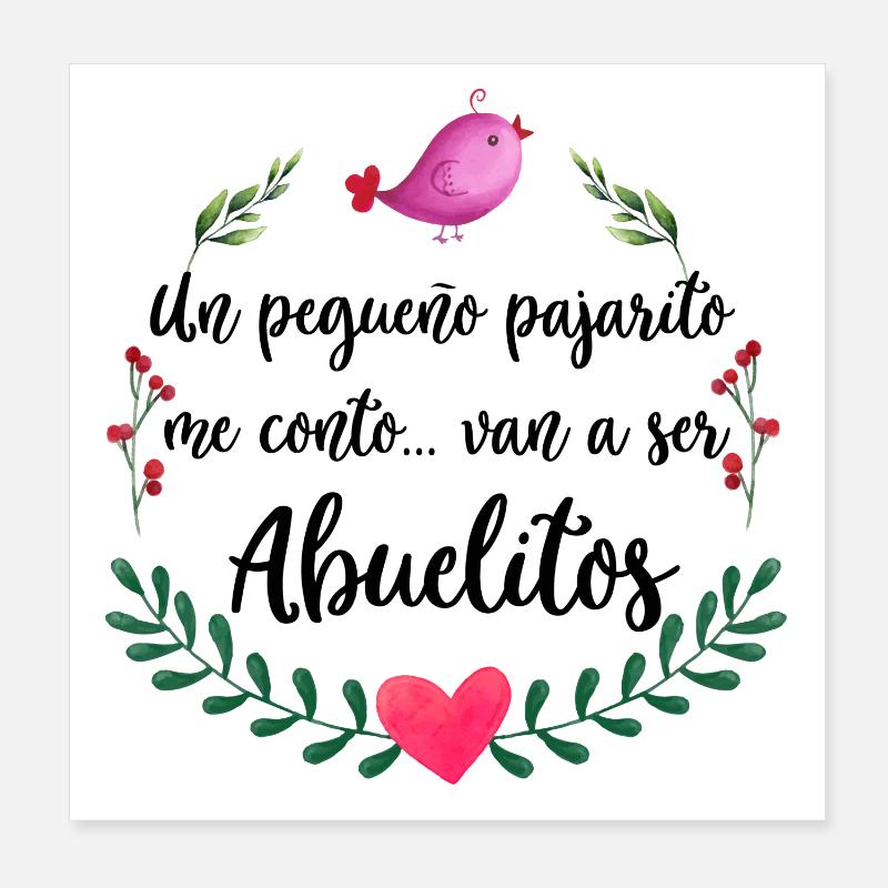 Annonce d’Abuelitos Poster 20 x 20 cm