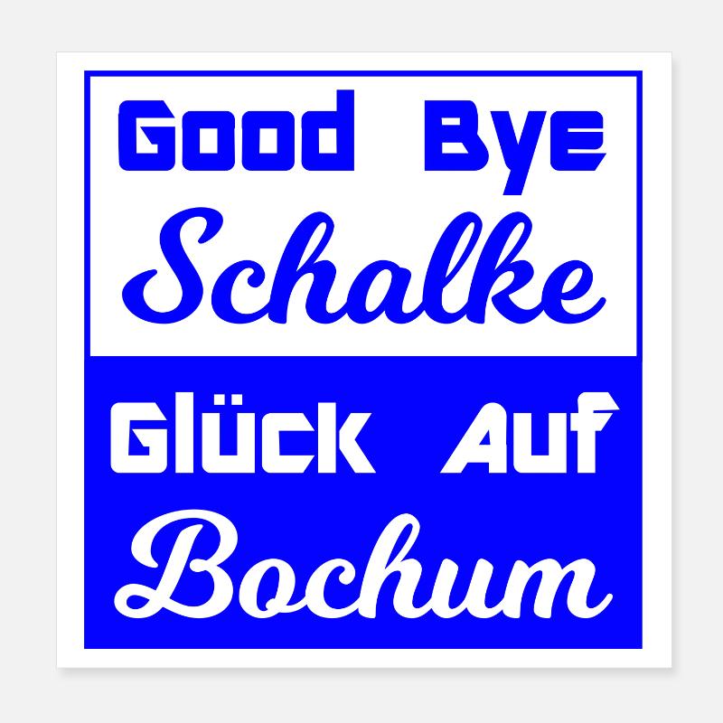 Bochum - Poster 20x20 cm - Weiß