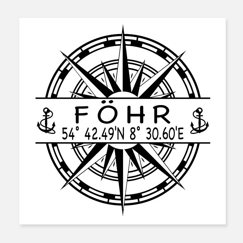 Föhr Poster 20x20 cm